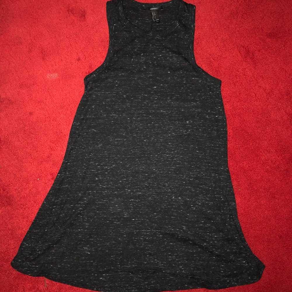 Marbled Gray Mini Dress